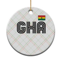 Proud Ghanaian Ceramic Ornament Minimalist Ghana Typography Design Ghana Flag