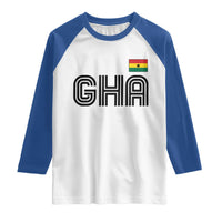 Proud Ghanaian Raglan Shirt Minimalist Ghana Typography Design Ghana Flag