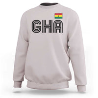 Proud Ghanaian Sweatshirt Minimalist Ghana Typography Design Ghana Flag