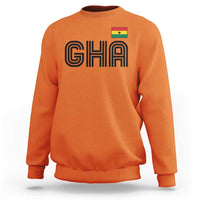Proud Ghanaian Sweatshirt Minimalist Ghana Typography Design Ghana Flag