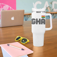 Proud Ghanaian Tumbler With Handle Minimalist Ghana Typography Design Ghana Flag