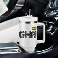 Proud Ghanaian Tumbler With Handle Minimalist Ghana Typography Design Ghana Flag