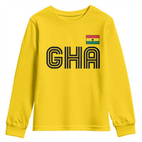 Proud Ghanaian Youth Sweatshirt Minimalist Ghana Typography Design Ghana Flag