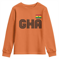 Proud Ghanaian Youth Sweatshirt Minimalist Ghana Typography Design Ghana Flag