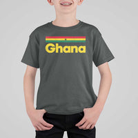Vintage Ghana Flag T Shirt For Kid Proud Ghanaian Heritage African Pride