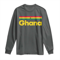 Vintage Ghana Flag Long Sleeve Shirt Proud Ghanaian Heritage African Pride