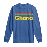 Vintage Ghana Flag Long Sleeve Shirt Proud Ghanaian Heritage African Pride