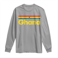 Vintage Ghana Flag Long Sleeve Shirt Proud Ghanaian Heritage African Pride