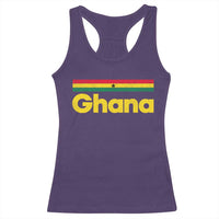 Vintage Ghana Flag Racerback Tank Top Proud Ghanaian Heritage African Pride