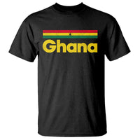 Vintage Ghana Flag T Shirt Proud Ghanaian Heritage African Pride
