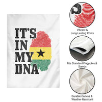 Its In My DNA Ghana Garden Flag Fingerprint Flag Proud Ghanaian Heritage Ghanese Roots