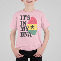Its In My DNA Ghana T Shirt For Kid Fingerprint Flag Proud Ghanaian Heritage Ghanese Roots