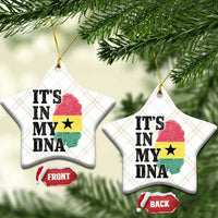 Its In My DNA Ghana Ceramic Ornament Fingerprint Flag Proud Ghanaian Heritage Ghanese Roots
