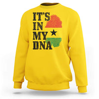 Its In My DNA Ghana Sweatshirt Fingerprint Flag Proud Ghanaian Heritage Ghanese Roots