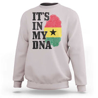 Its In My DNA Ghana Sweatshirt Fingerprint Flag Proud Ghanaian Heritage Ghanese Roots