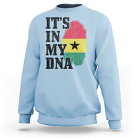 Its In My DNA Ghana Sweatshirt Fingerprint Flag Proud Ghanaian Heritage Ghanese Roots