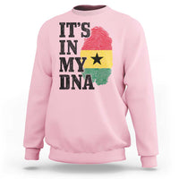 Its In My DNA Ghana Sweatshirt Fingerprint Flag Proud Ghanaian Heritage Ghanese Roots