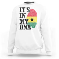 Its In My DNA Ghana Sweatshirt Fingerprint Flag Proud Ghanaian Heritage Ghanese Roots