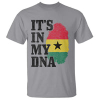 Its In My DNA Ghana T Shirt Fingerprint Flag Proud Ghanaian Heritage Ghanese Roots