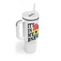 Its In My DNA Ghana Tumbler With Handle Fingerprint Flag Proud Ghanaian Heritage Ghanese Roots