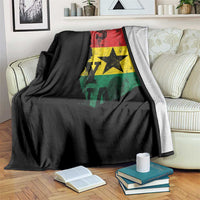 Its In My DNA Ghana Throw Blanket Proud Ghanaian Heritage Ghanese Roots Vintage Ghana Map Flag