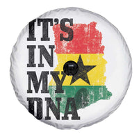 Its In My DNA Ghana Spare Tire Cover Proud Ghanaian Heritage Ghanese Roots Vintage Ghana Map Flag