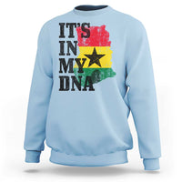 Its In My DNA Ghana Sweatshirt Proud Ghanaian Heritage Ghanese Roots Vintage Ghana Map Flag