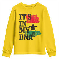 Its In My DNA Ghana Youth Sweatshirt Proud Ghanaian Heritage Ghanese Roots Vintage Ghana Map Flag