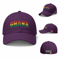 Vintage Ghana Flag Varsity Baseball Cap Classic Ghanaian Pride Heritage Graphic