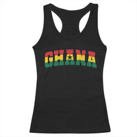 Vintage Ghana Flag Varsity Racerback Tank Top Classic Ghanaian Pride Heritage Graphic