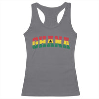 Vintage Ghana Flag Varsity Racerback Tank Top Classic Ghanaian Pride Heritage Graphic