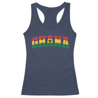 Vintage Ghana Flag Varsity Racerback Tank Top Classic Ghanaian Pride Heritage Graphic