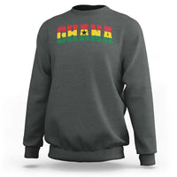 Vintage Ghana Flag Varsity Sweatshirt Classic Ghanaian Pride Heritage Graphic