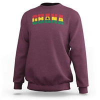 Vintage Ghana Flag Varsity Sweatshirt Classic Ghanaian Pride Heritage Graphic