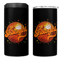 Showgirl 4 in 1 Can Cooler Tumbler Orange Show Girl Concert Country Music Fan Gift