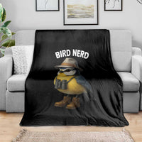 Bird Nerd Throw Blanket Funny Birding Bird Lover Watcher Twitcher - Wonder Print Shop