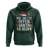 Family Matching Christmas Hoodie Most Likely To Christmas To Offer Santa A Beer - Wonder Print Shop