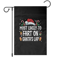 Family Matching Christmas Garden Flag Most Likely To Fart On Santa's Lap - Wonder Print Shop