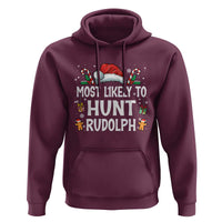 Family Matching Christmas Hoodie Most Likely To Hunt Rudolph - Wonder Print Shop