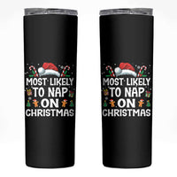 Family Matching Christmas Skinny Tumbler Most Likely To Nap On Xmas - Wonder Print Shop