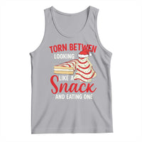 Torn Between Looking Like A Snack Or Eating One Christmas Tank Top Debbies Tree Cake - Wonder Print Shop