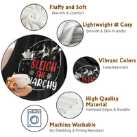 Sleigh The Patriarchy Throw Blanket Feminist Christmas Womens Rights - Wonder Print Shop
