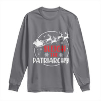 Sleigh The Patriarchy Long Sleeve Shirt Feminist Christmas Womens Rights - Wonder Print Shop