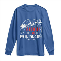Sleigh The Patriarchy Long Sleeve Shirt Feminist Christmas Womens Rights - Wonder Print Shop