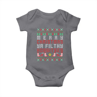 Merry Christmas Ya Filthy Animal Baby Onesie Funny Fantasy Movie Meme LOL Ugly Xmas - Wonder Print Shop