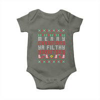 Merry Christmas Ya Filthy Animal Baby Onesie Funny Fantasy Movie Meme LOL Ugly Xmas - Wonder Print Shop