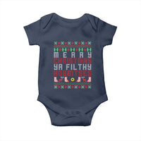 Merry Christmas Ya Filthy Animal Baby Onesie Funny Fantasy Movie Meme LOL Ugly Xmas - Wonder Print Shop