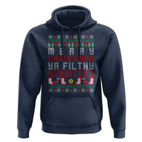 Merry Christmas Ya Filthy Animal Hoodie Funny Fantasy Movie Meme LOL Ugly Xmas - Wonder Print Shop