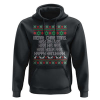 Merry Christmas Kiss My Ass Happy Hanukkah Hoodie - Wonder Print Shop