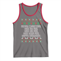 Merry Christmas Kiss My Ass Happy Hanukkah Tank Top - Wonder Print Shop